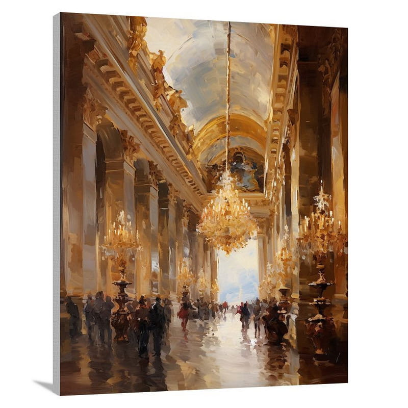 Palace of Versailles: Opulent Whispers - Canvas Print