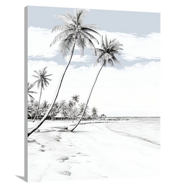 Panama Paradise - Black And White - Canvas Print