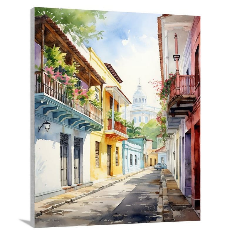 Panama's Vibrant Streets - Canvas Print