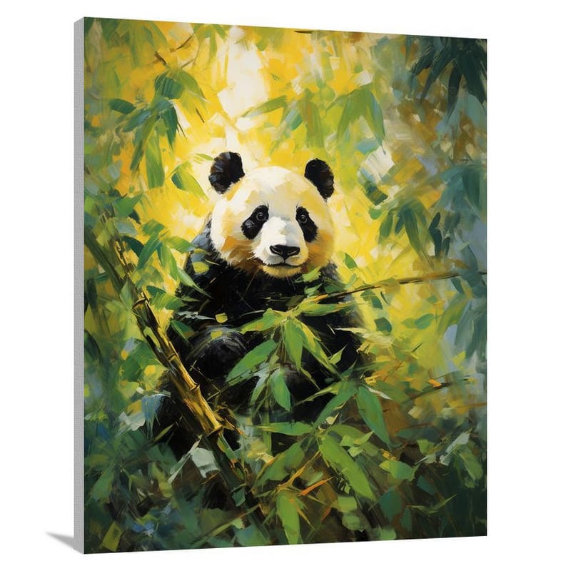 Panda's Serenity - Impressionist - Canvas Print