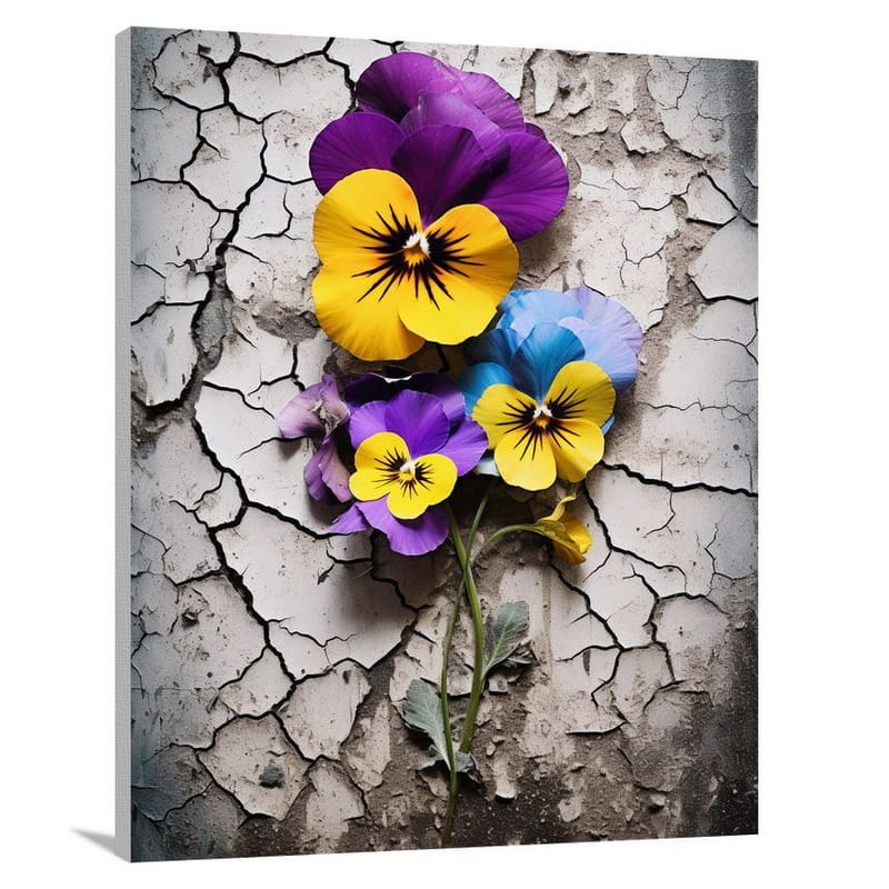 Pansy's Resilience - Canvas Print