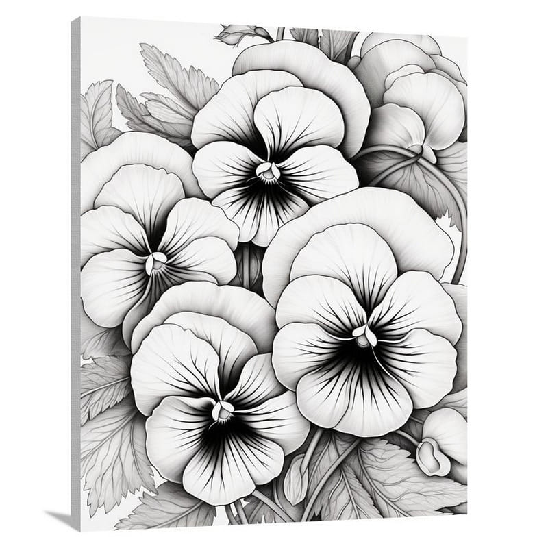 Pansy Symphony - Canvas Print