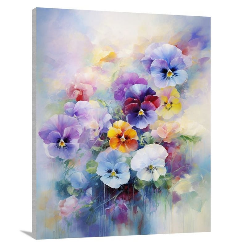 Pansy Whispers - Canvas Print