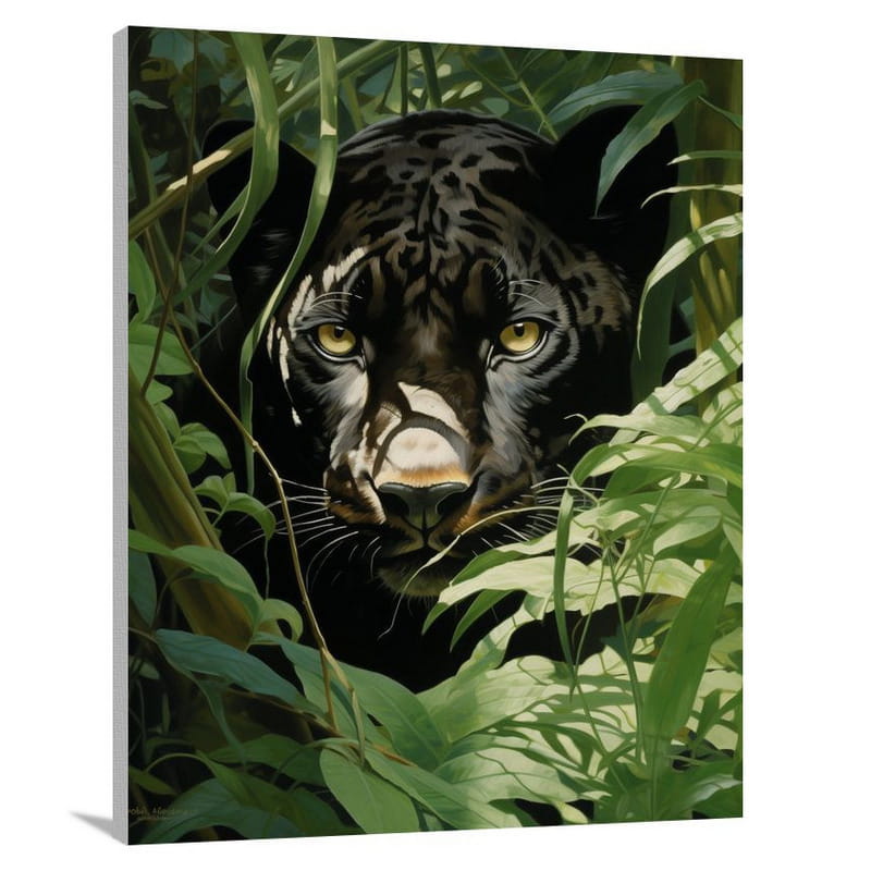 Panther's Gaze - Contemporary Art - Canvas Print