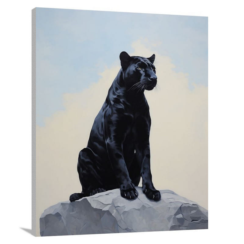 Panther's Primal Presence - Canvas Print