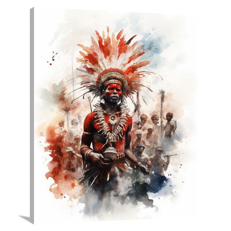 Papua New Guinea: Cultural Tapestry - Canvas Print