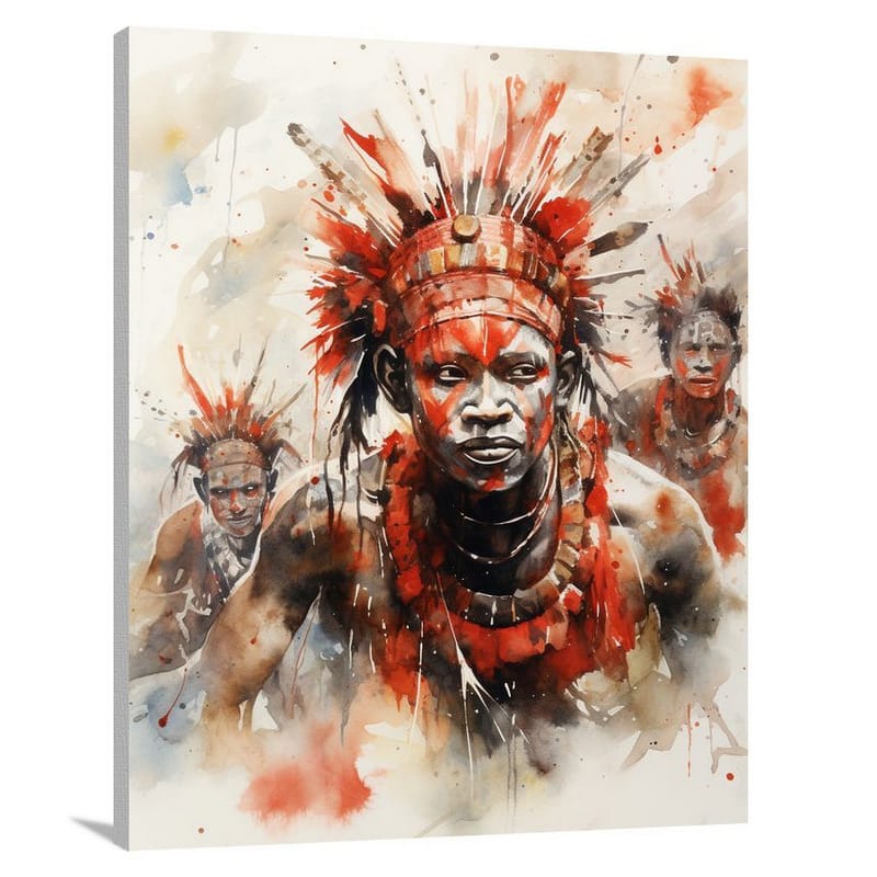 Papua's Tribal Spirit - Canvas Print