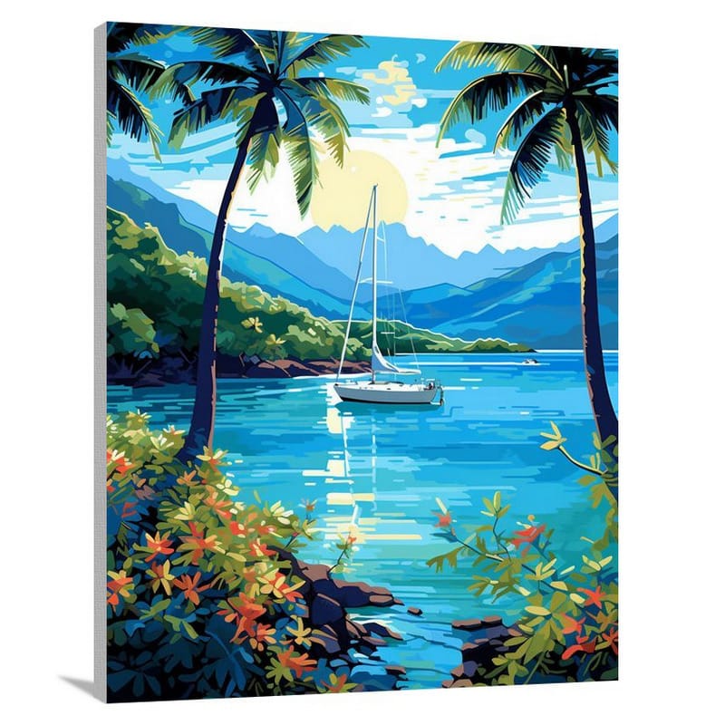 Paradise Found: US Virgin Islands - Pop Art - Canvas Print