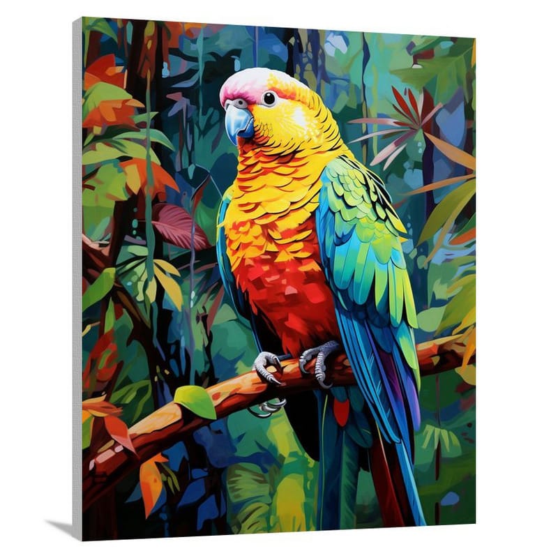 Parakeet's Paradise - Pop Art - Canvas Print