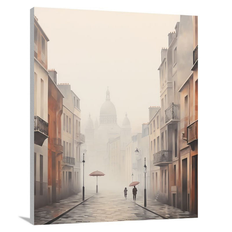 Parisian Umbrellas - Canvas Print