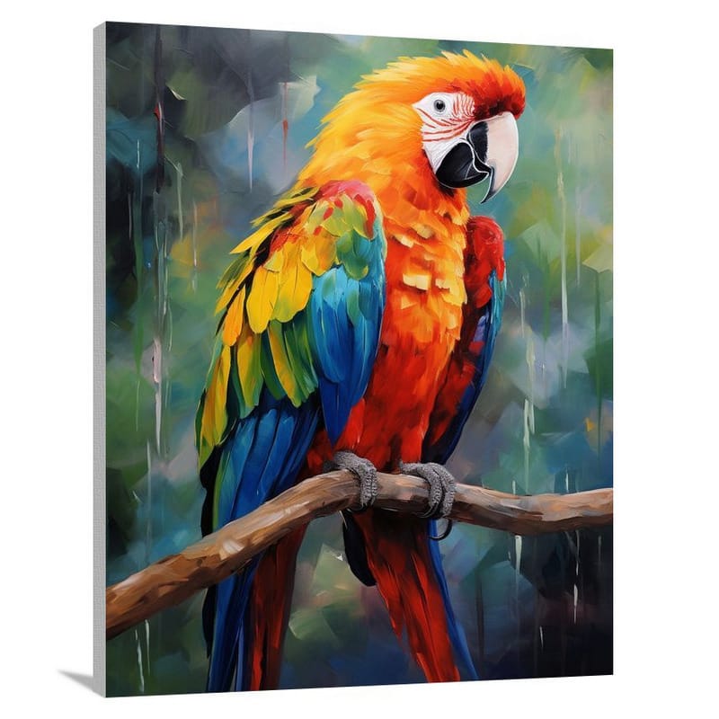 Parrot's Fiery Plume - Canvas Print