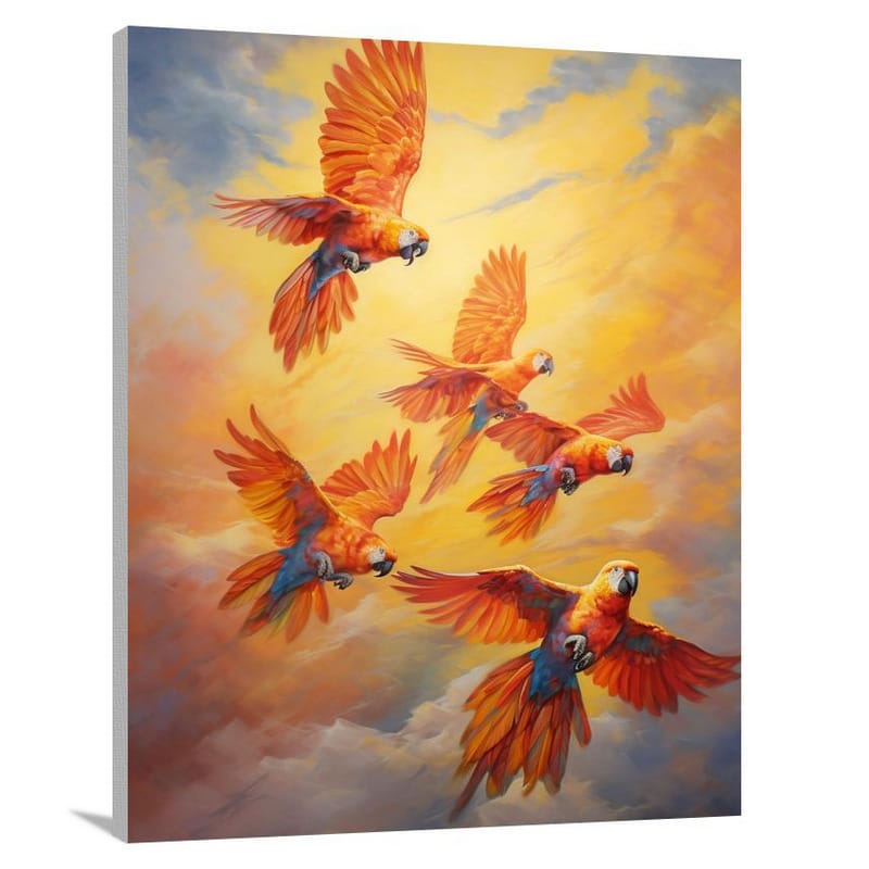 Parrot's Flight - Contemporary Art - Canvas Print