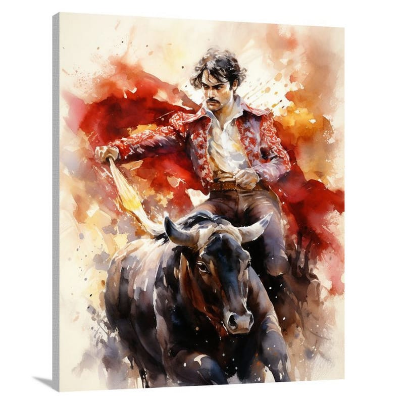 Passionate Matador: Spain's Essence - Canvas Print