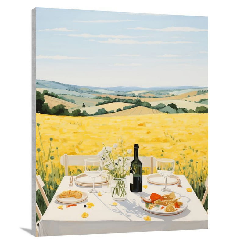 Pasta Feast - Minimalist - Canvas Print