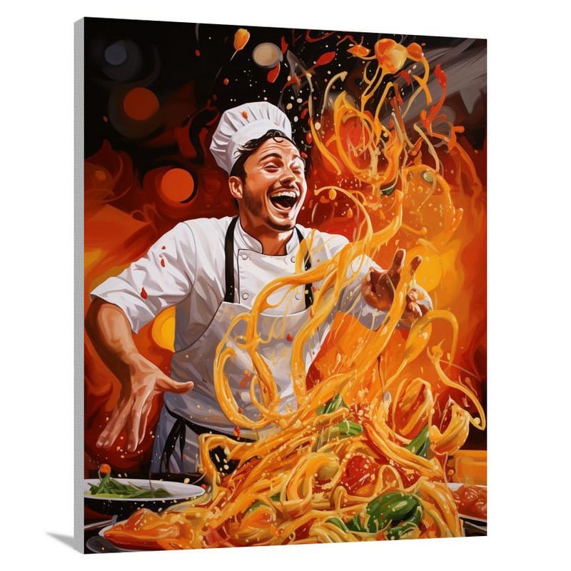Pasta Symphony - Pop Art - Canvas Print