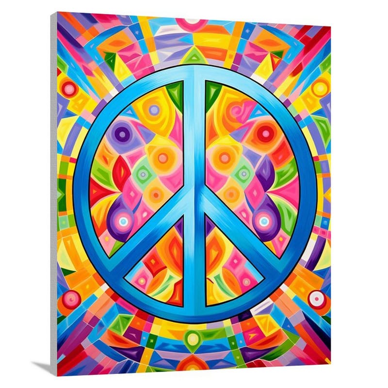 Peace Sign Harmony - Pop Art - Canvas Print