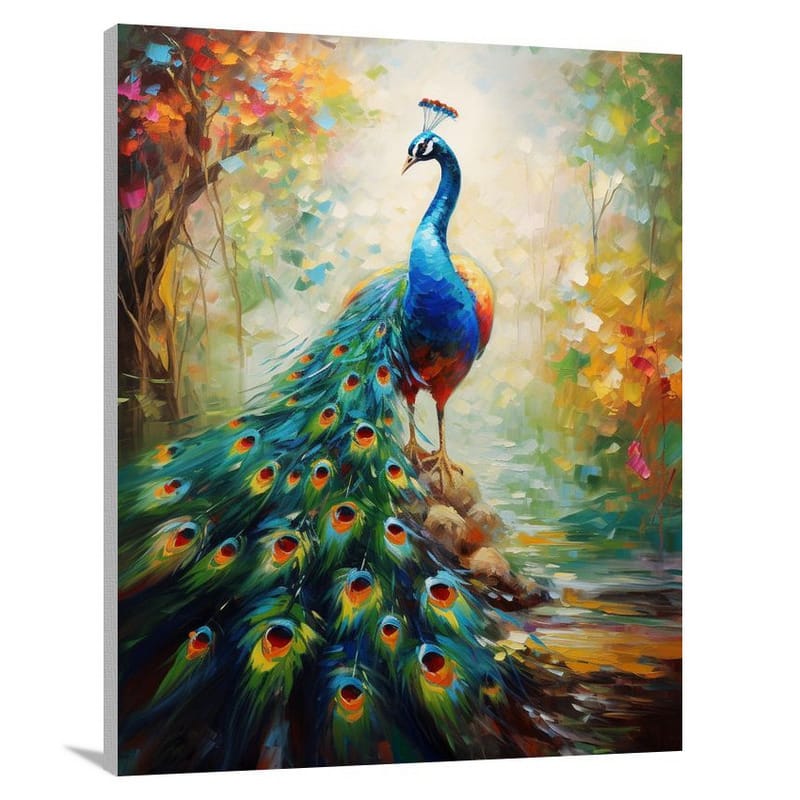 Peacock's Envy - Impressionist - Canvas Print