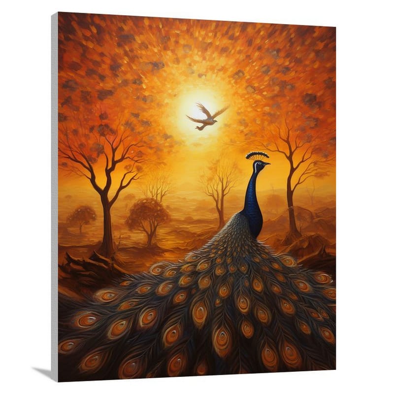 Peacock's Flight - Canvas Print