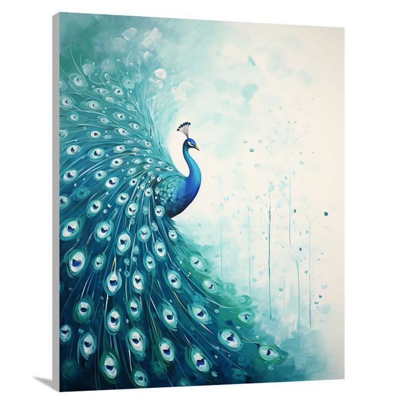 Peacock's Iridescent Sky - Canvas Print
