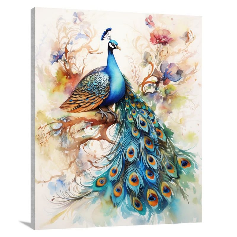 Peacock's Symphony - Canvas Print