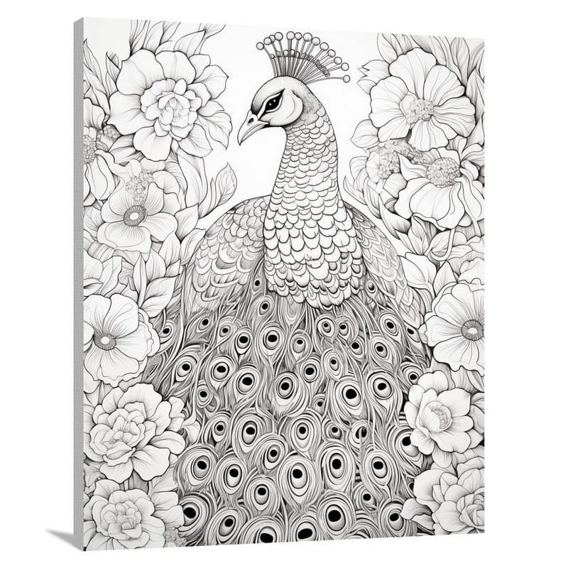 Peacock's Unity - Canvas Print