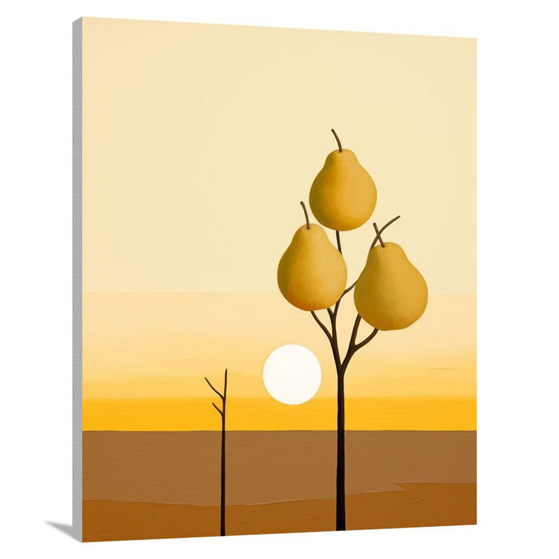 Pear Harvest - Minimalist - Canvas Print