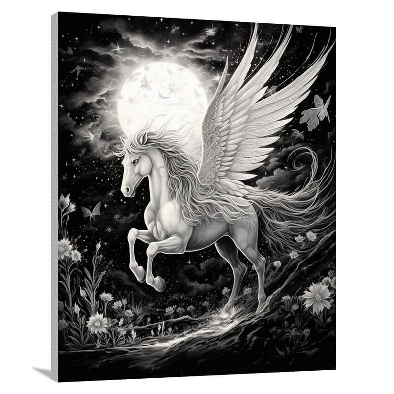 Pegasus's Enchanted Flight - Canvas Print
