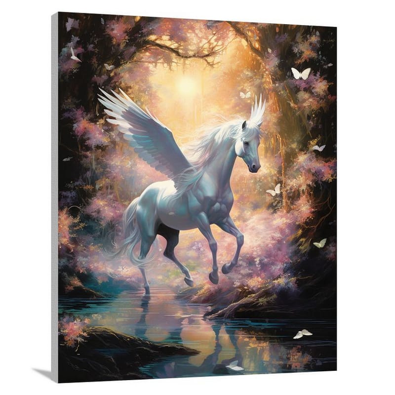 Pegasus's Enchanted Flight - Contemporary Art - Canvas Print