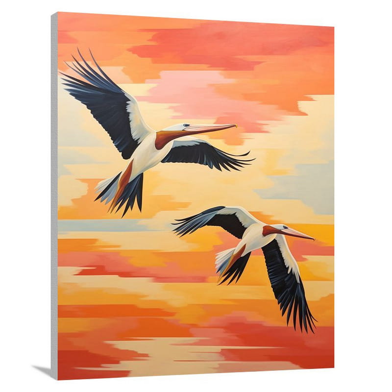 Pelican Symphony - Canvas Print