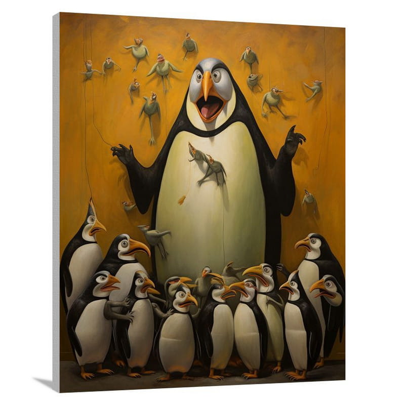 Penguin Comedy Club - Canvas Print