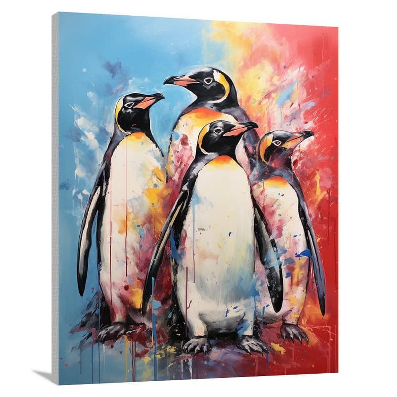 Penguin Symphony - Canvas Print
