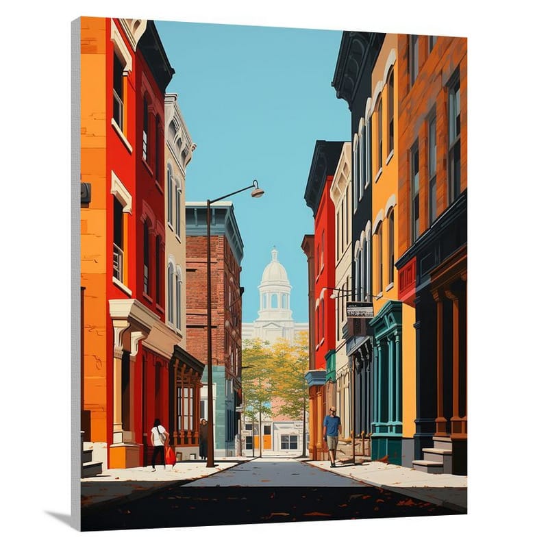 Pennsylvania Streets - Minimalist - Canvas Print