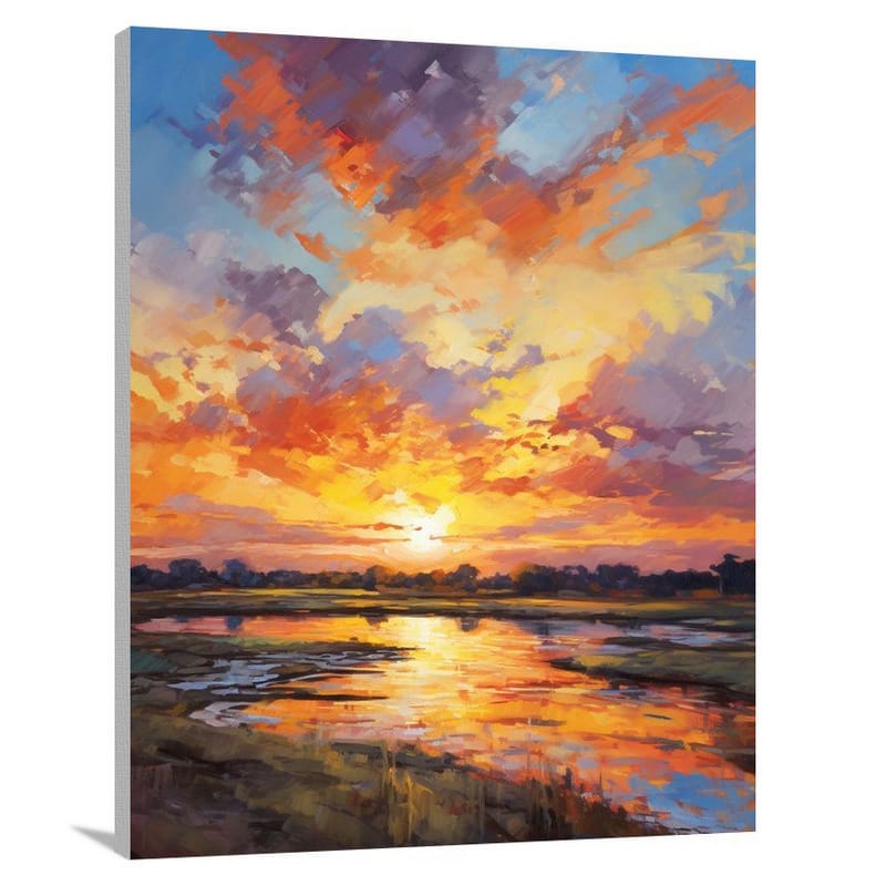 Pennsylvania Sunset - Impressionist - Canvas Print