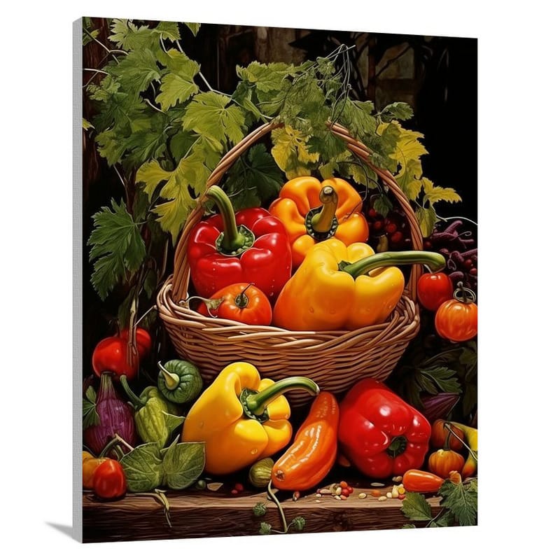 Pepper Harvest - Contemporary Art - Canvas Print