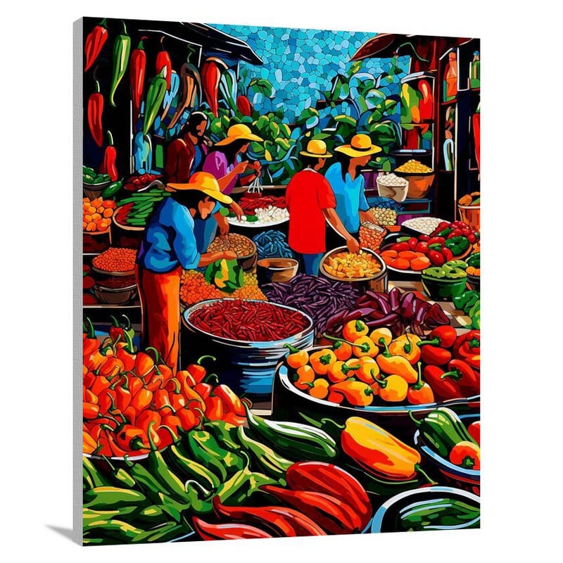 Pepper Market - Pop Art - Canvas Print