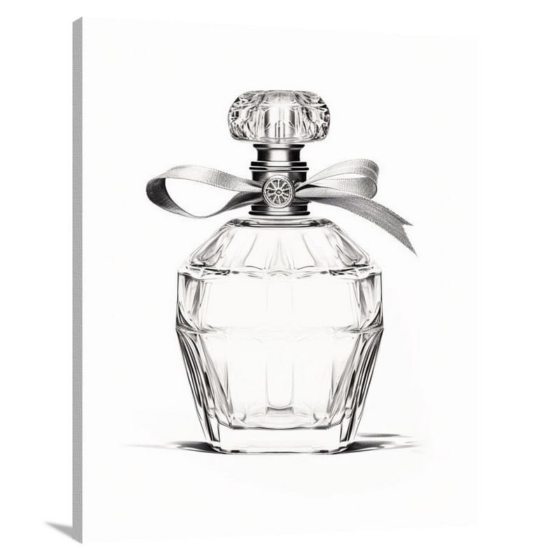 Perfume Bottle: Essence of Style - Canvas Print