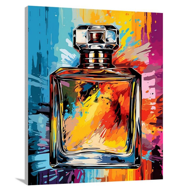 Perfume Bottle Fashion: Aromatic Fusion - Canvas Print
