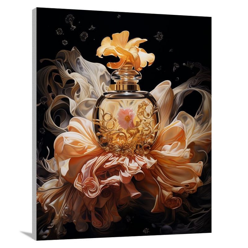 Perfume Bottle: Fragrant Allure - Canvas Print