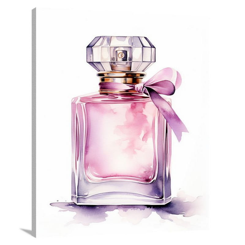 Perfume Bottle: Scented Elegance - Canvas Print