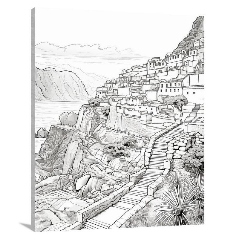 Peruvian Cliffside - Canvas Print