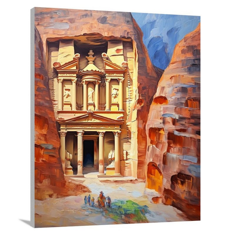 Petra's Majestic Treasury - Canvas Print