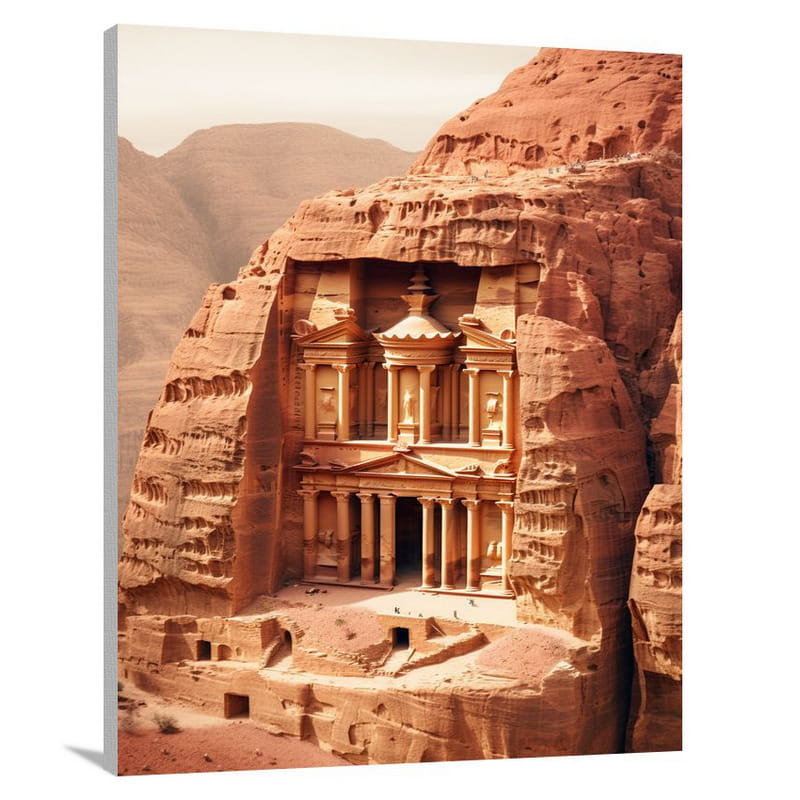 Petra's Sacred Vistas - Canvas Print