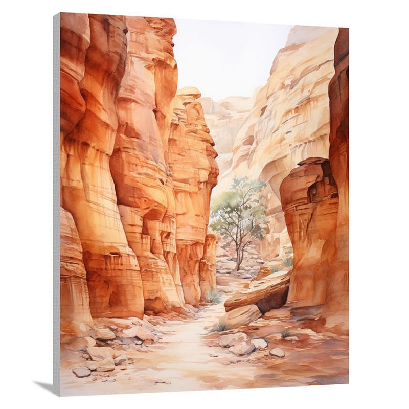 Petra's Timeless Siq - Canvas Print