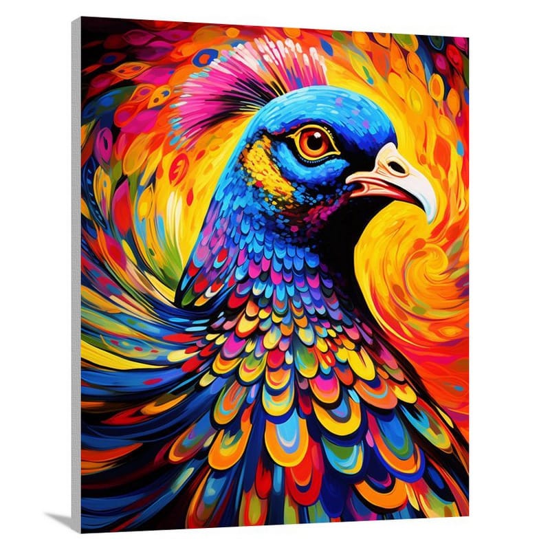 Pheasant's Kaleidoscope - Pop Art - Canvas Print