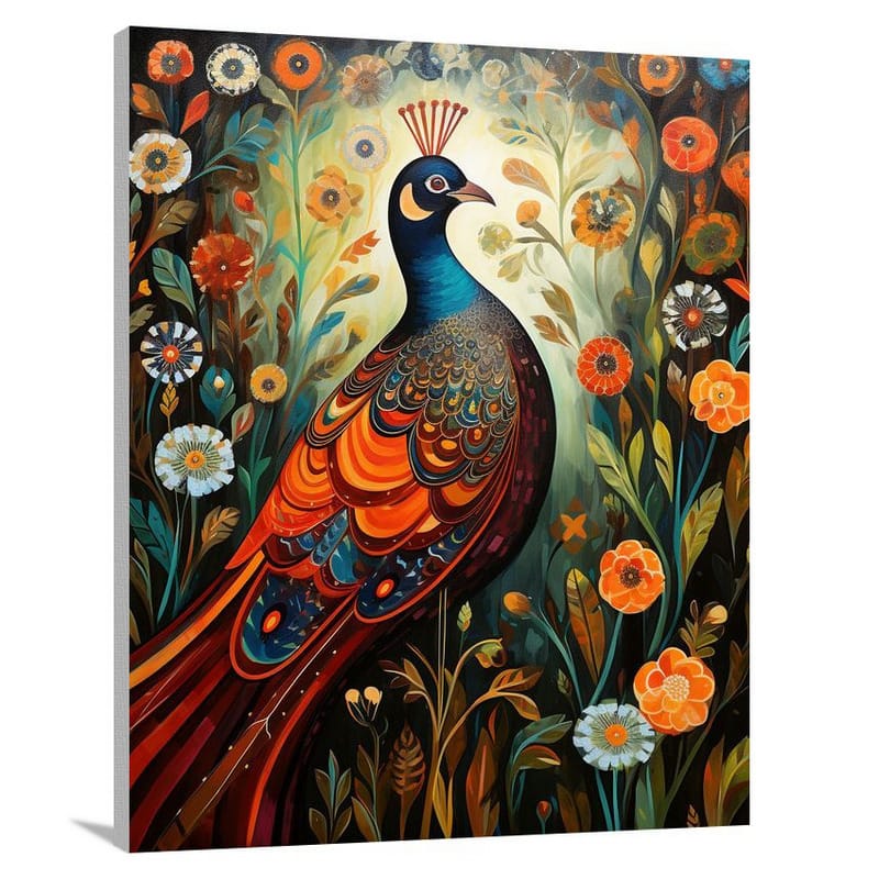 Pheasant's Serenade - Contemporary Art - Canvas Print