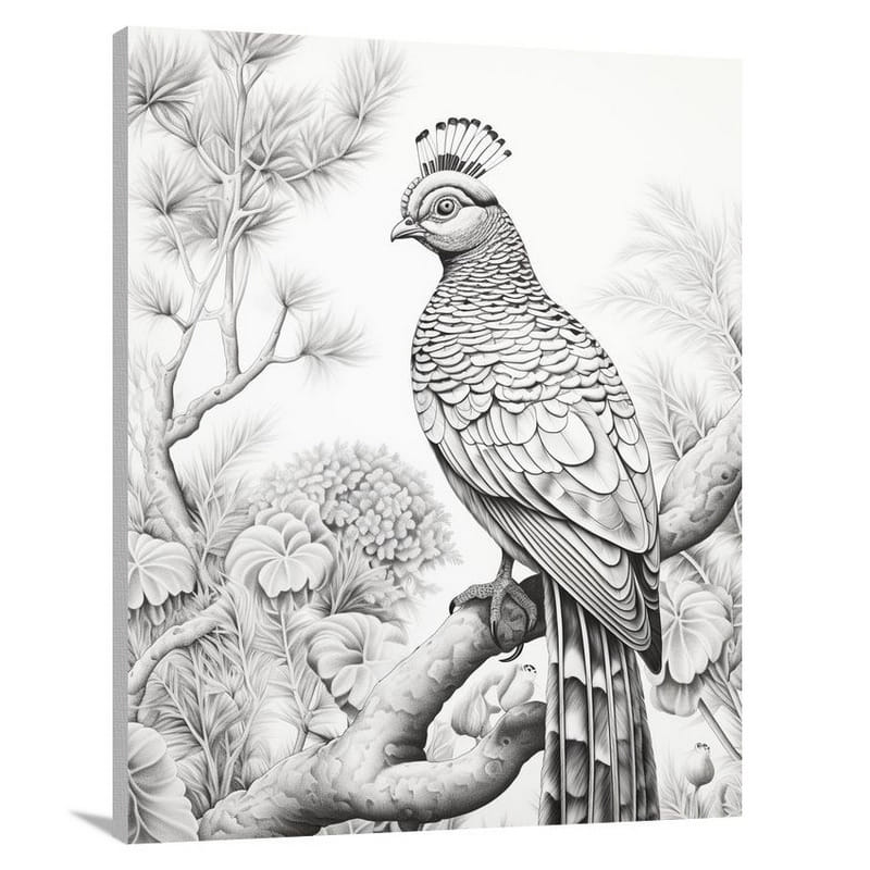 Pheasant's Twilight Serenade - Canvas Print