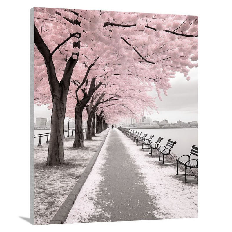 Philadelphia's Blossoming Path - Canvas Print