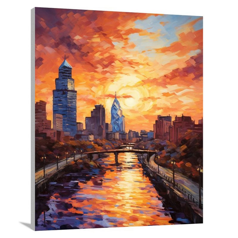 Philadelphia Sunset - Canvas Print
