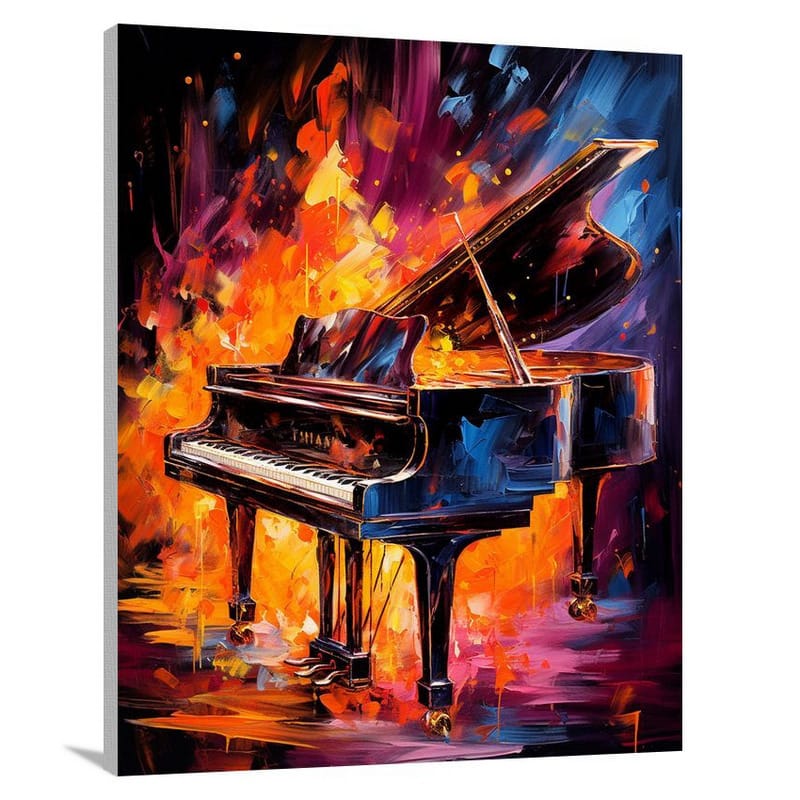 Piano Inferno - Canvas Print