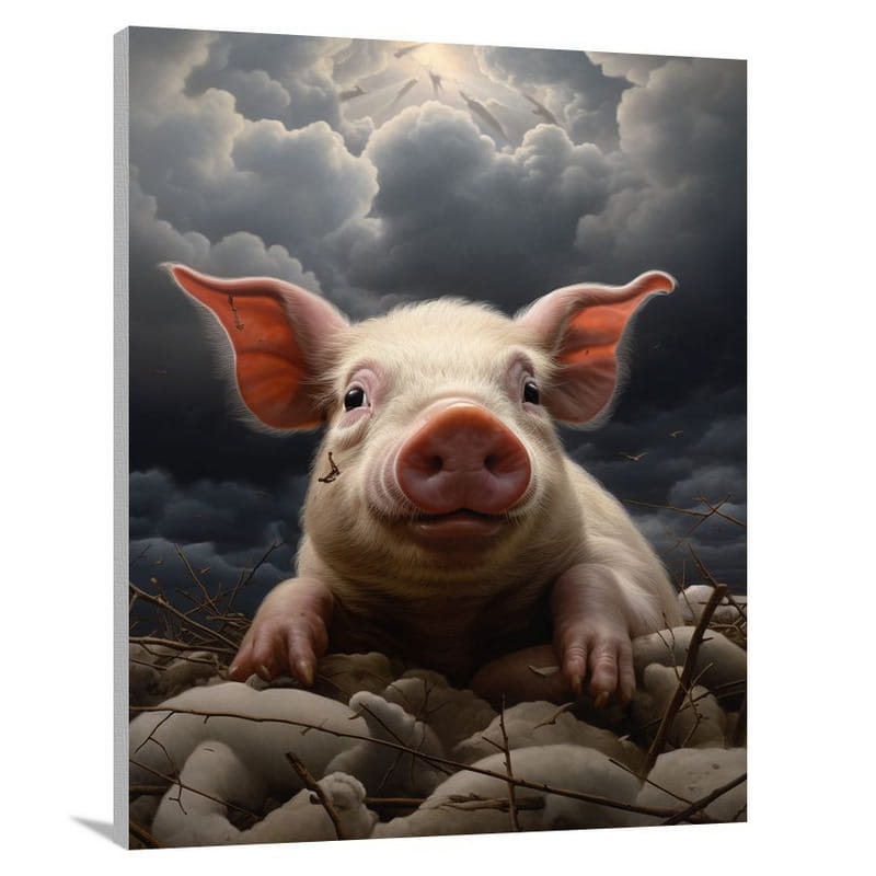 Pig's Haven - Canvas Print